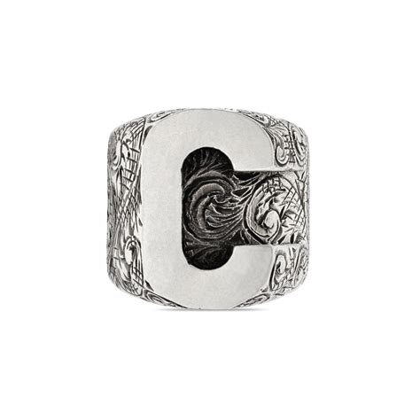 gucci alphabet ring|gucci tungsten ring.